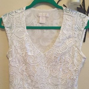 White lace dress